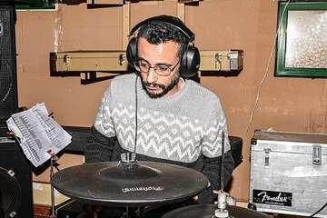 La banda Charcojondo, pregoneros de las fiestas de Lomo Magullo de este año/Antonio Alí.